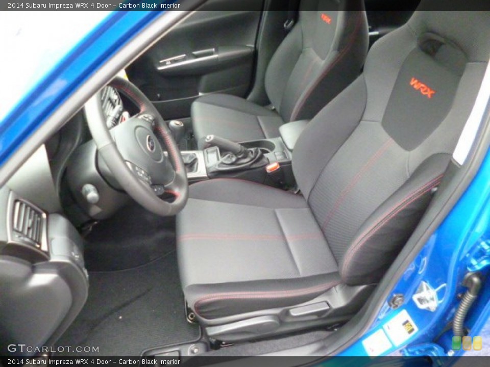 Carbon Black Interior Front Seat for the 2014 Subaru Impreza WRX 4 Door #89898403