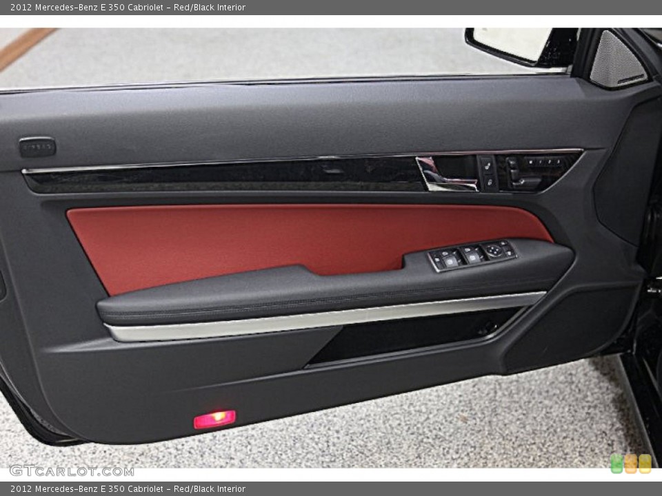 Red/Black Interior Door Panel for the 2012 Mercedes-Benz E 350 Cabriolet #89899309