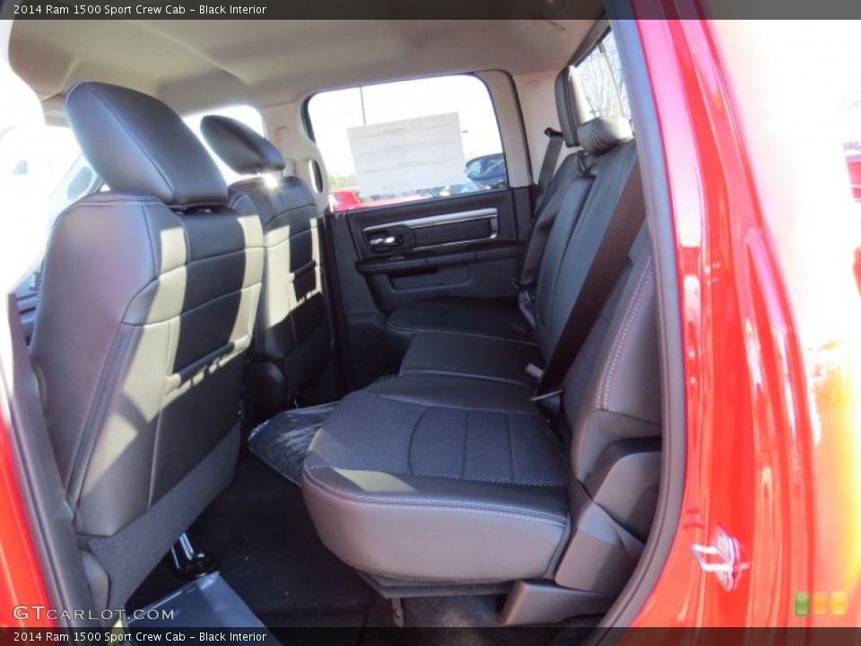Black Interior Rear Seat for the 2014 Ram 1500 Sport Crew Cab #89899900