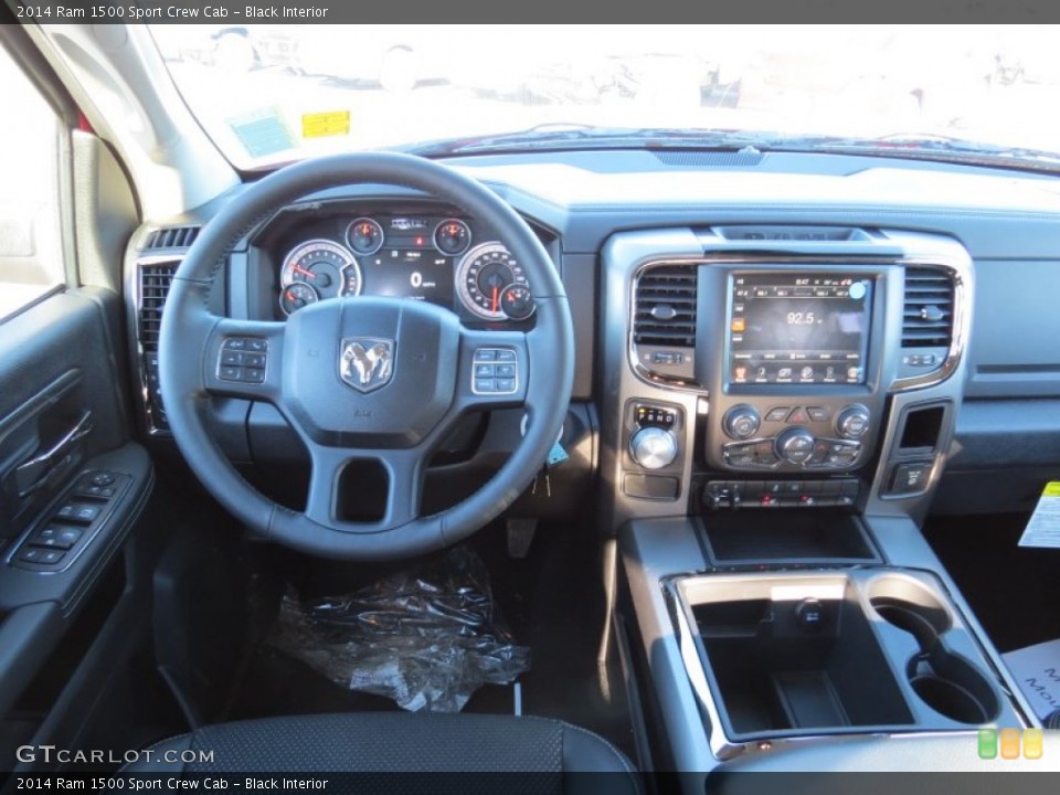 Black Interior Dashboard for the 2014 Ram 1500 Sport Crew Cab #89899921