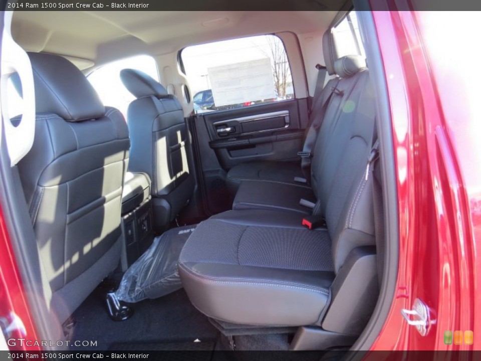 Black Interior Rear Seat for the 2014 Ram 1500 Sport Crew Cab #89902216