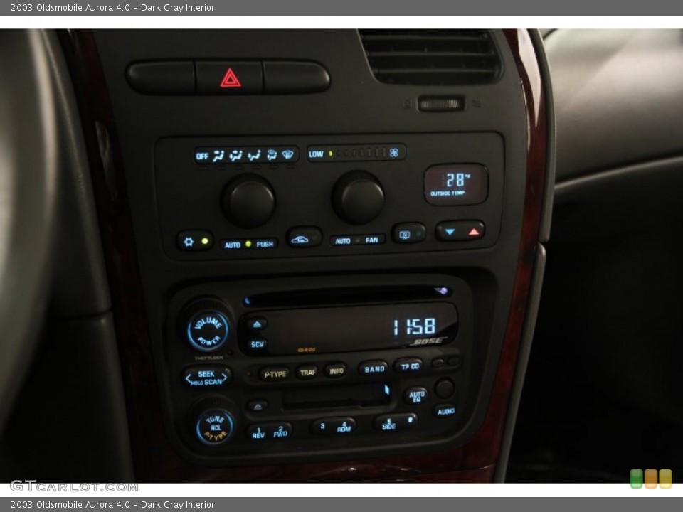 Dark Gray Interior Controls for the 2003 Oldsmobile Aurora 4.0 #89907169