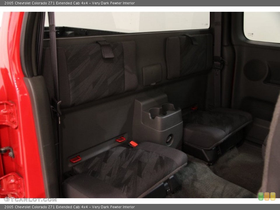 Very Dark Pewter Interior Rear Seat for the 2005 Chevrolet Colorado Z71 Extended Cab 4x4 #89908972