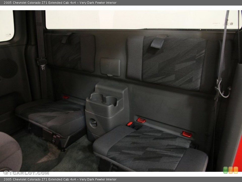 Very Dark Pewter Interior Rear Seat for the 2005 Chevrolet Colorado Z71 Extended Cab 4x4 #89908993