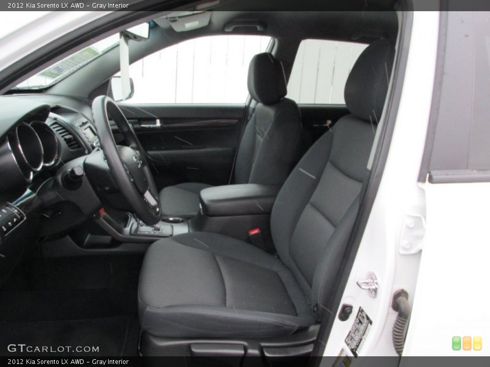 Gray Interior Photo for the 2012 Kia Sorento LX AWD #89909945