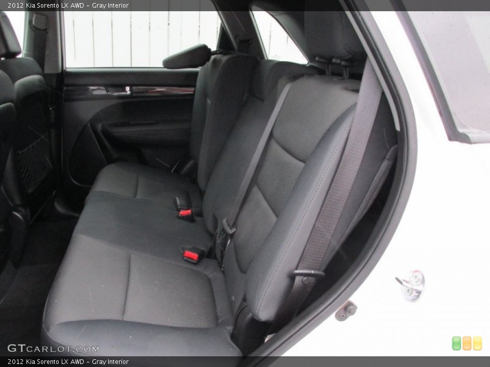 Gray Interior Rear Seat for the 2012 Kia Sorento LX AWD #89909956