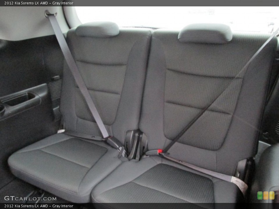 Gray Interior Rear Seat for the 2012 Kia Sorento LX AWD #89909977