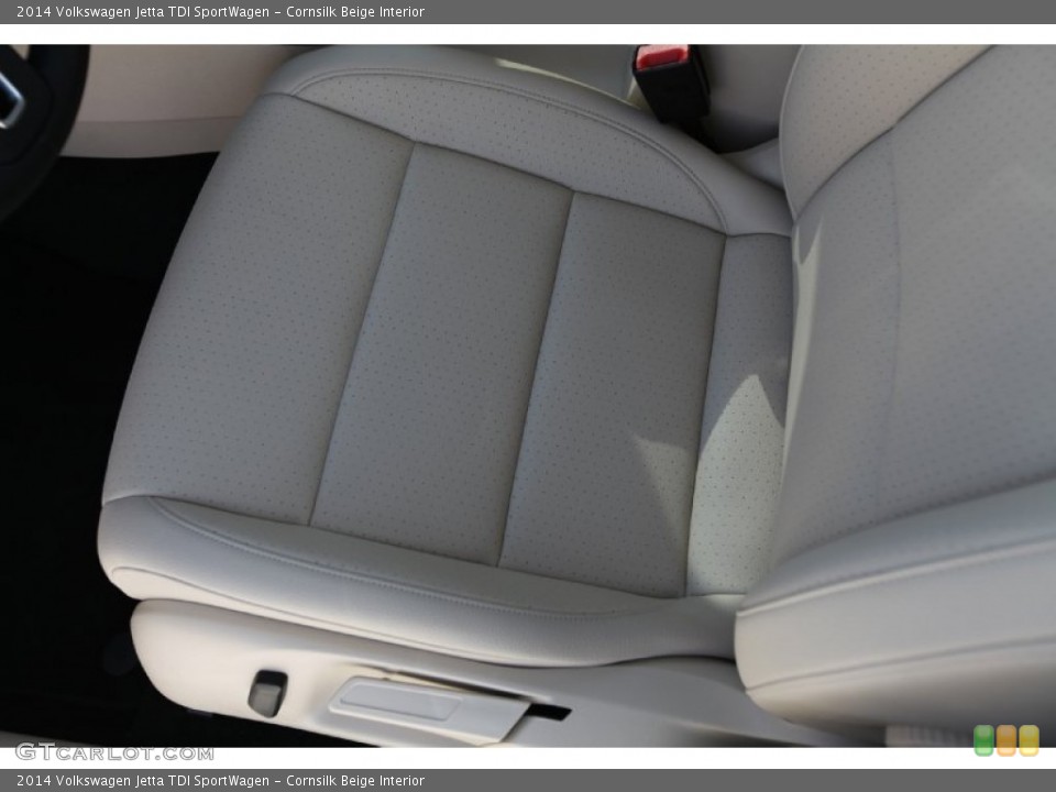 Cornsilk Beige Interior Front Seat for the 2014 Volkswagen Jetta TDI SportWagen #89910748