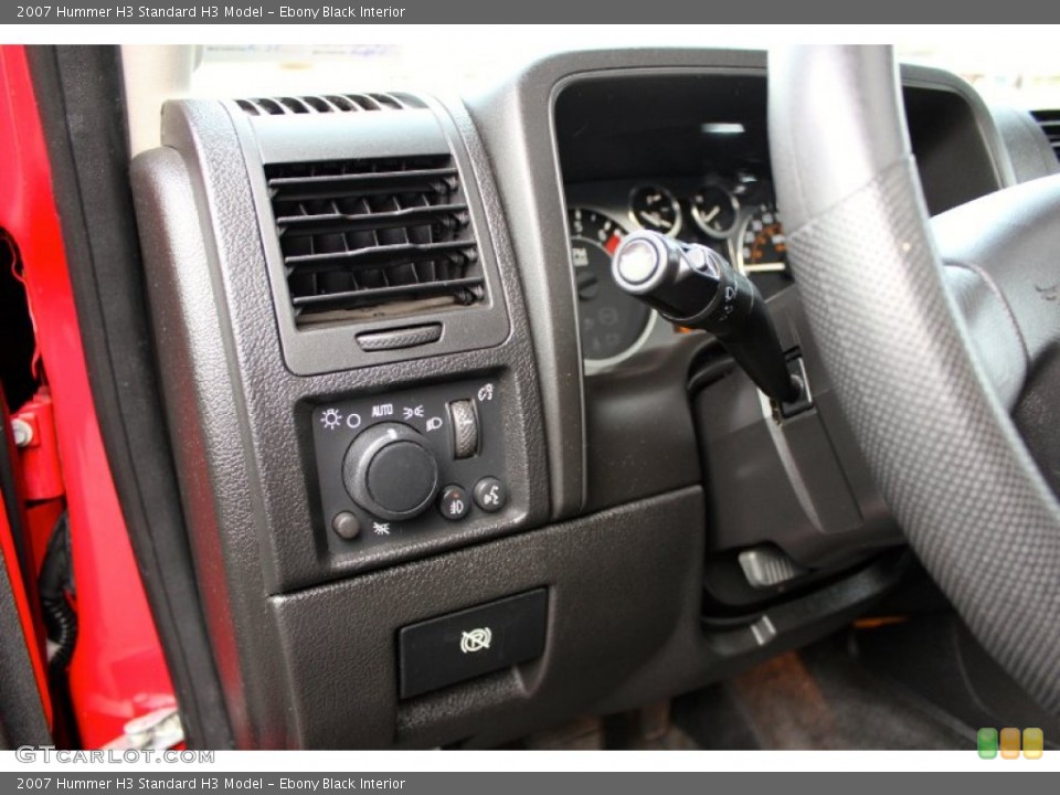 Ebony Black Interior Controls for the 2007 Hummer H3  #89912251