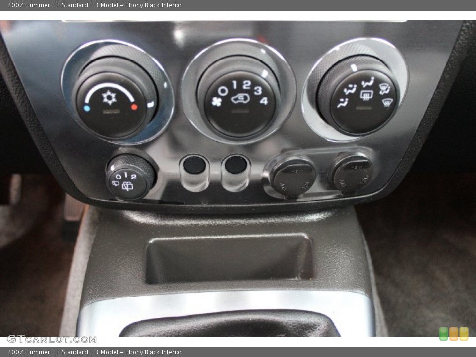 Ebony Black Interior Controls for the 2007 Hummer H3  #89912307
