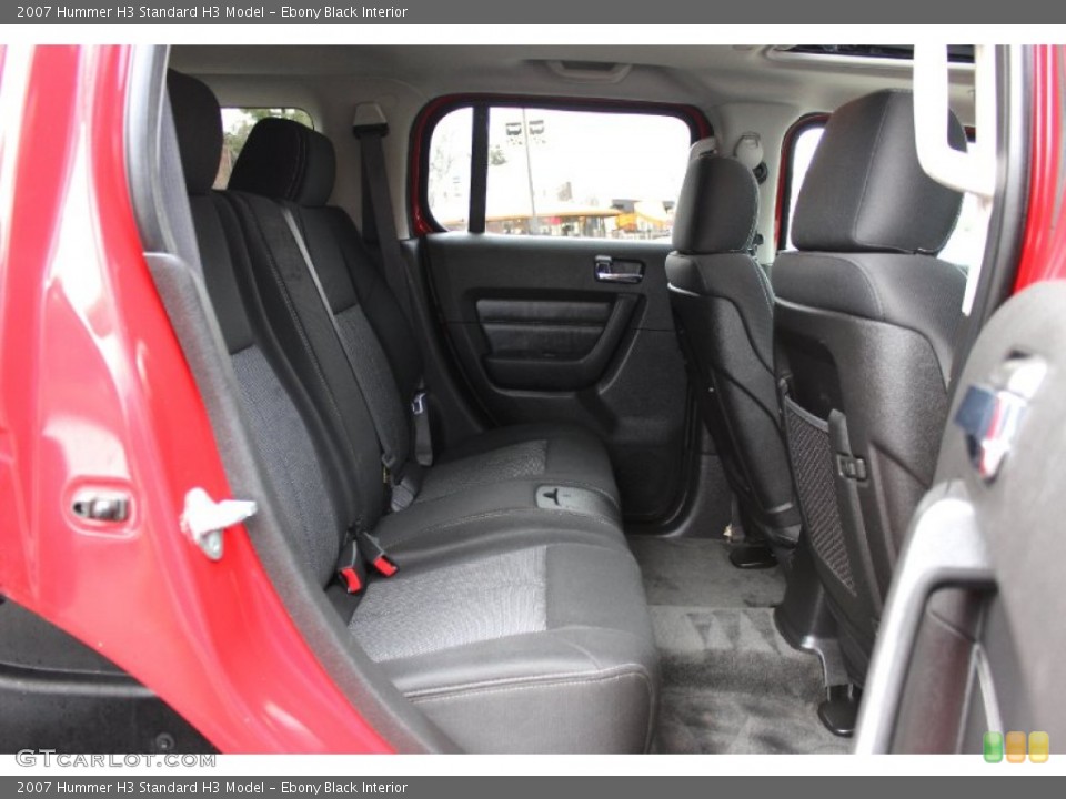 Ebony Black Interior Rear Seat for the 2007 Hummer H3  #89912404