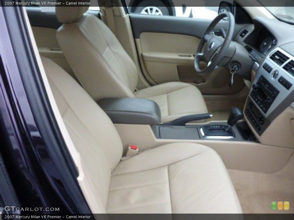 Camel Interior Front Seat for the 2007 Mercury Milan V6 Premier #89913379