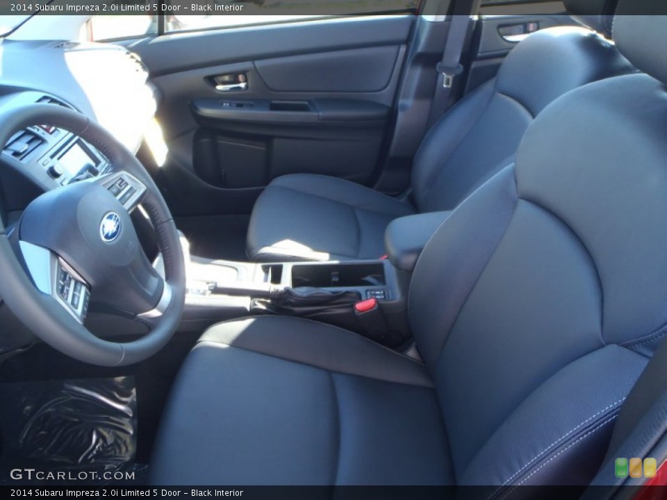 Black Interior Front Seat for the 2014 Subaru Impreza 2.0i Limited 5 Door #89917605