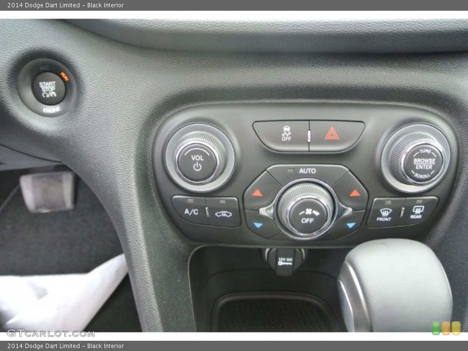 Black Interior Controls for the 2014 Dodge Dart Limited #89917683