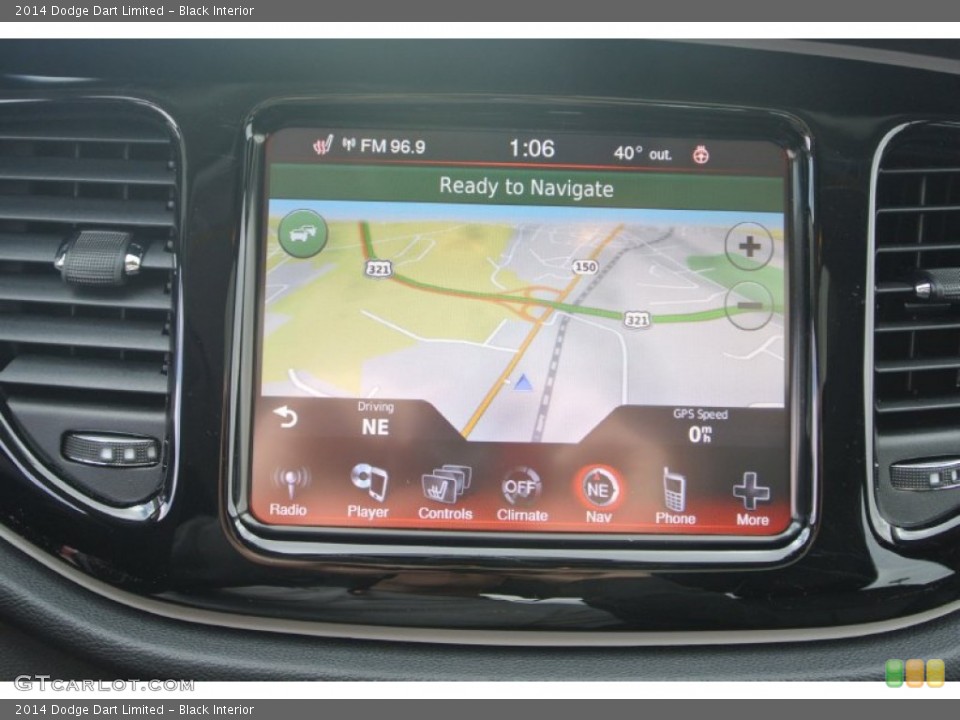 Black Interior Navigation for the 2014 Dodge Dart Limited #89917716