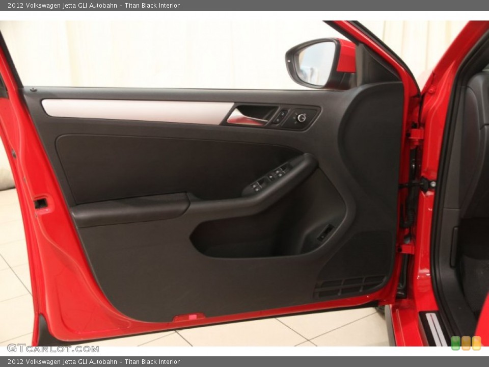 Titan Black Interior Door Panel for the 2012 Volkswagen Jetta GLI Autobahn #89917881