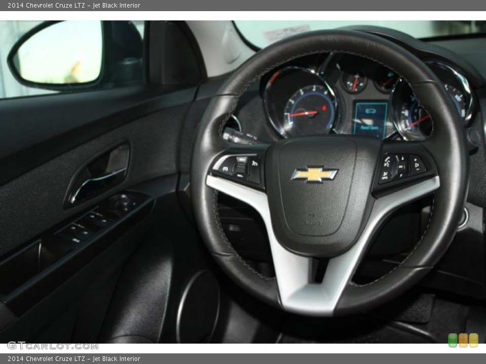 Jet Black Interior Steering Wheel for the 2014 Chevrolet Cruze LTZ #89917971