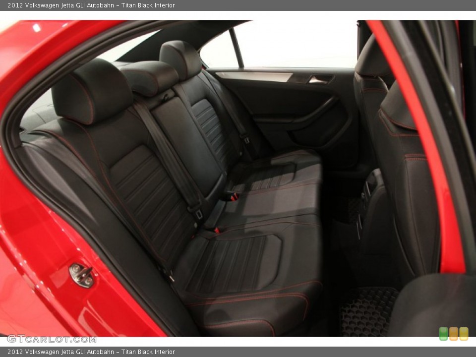 Titan Black Interior Rear Seat for the 2012 Volkswagen Jetta GLI Autobahn #89918133