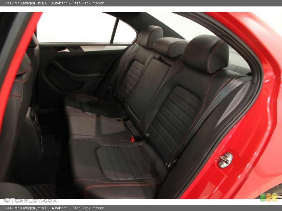 Titan Black Interior Rear Seat for the 2012 Volkswagen Jetta GLI Autobahn #89918157