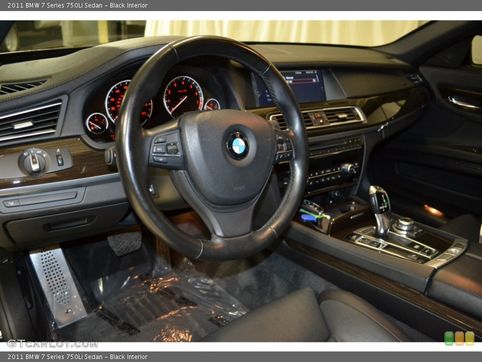 Black Interior Dashboard for the 2011 BMW 7 Series 750Li Sedan #89919033