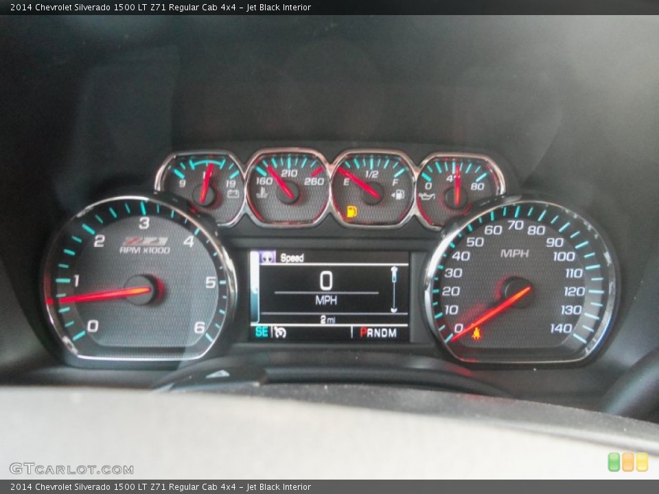 Jet Black Interior Gauges for the 2014 Chevrolet Silverado 1500 LT Z71 Regular Cab 4x4 #89919138