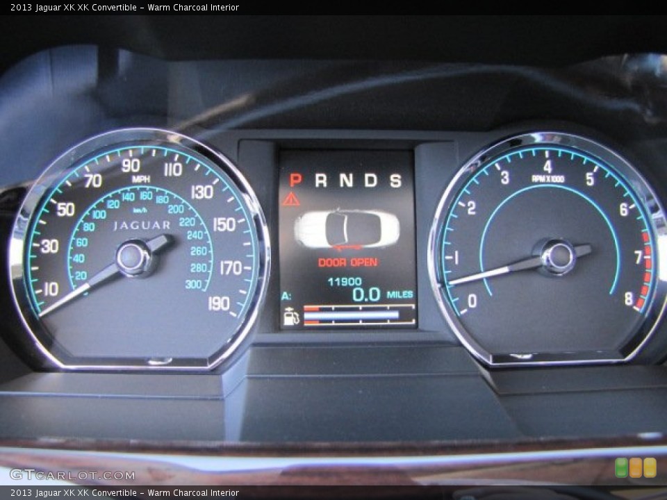 Warm Charcoal Interior Gauges for the 2013 Jaguar XK XK Convertible #89919810