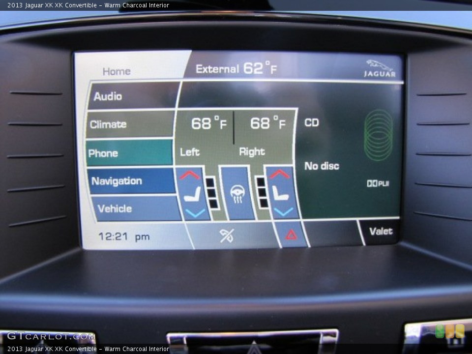 Warm Charcoal Interior Controls for the 2013 Jaguar XK XK Convertible #89919852