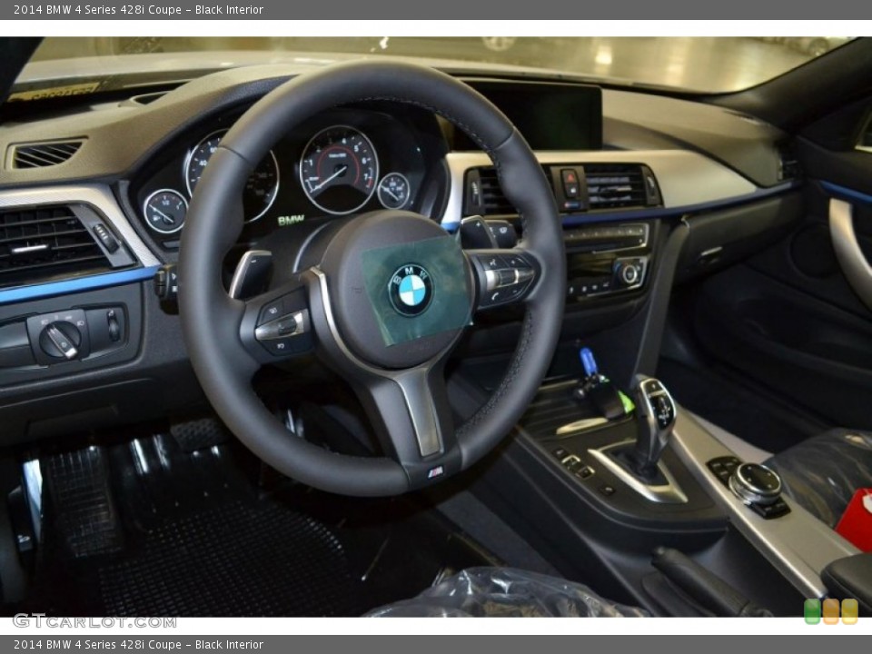 Black Interior Dashboard for the 2014 BMW 4 Series 428i Coupe #89920714