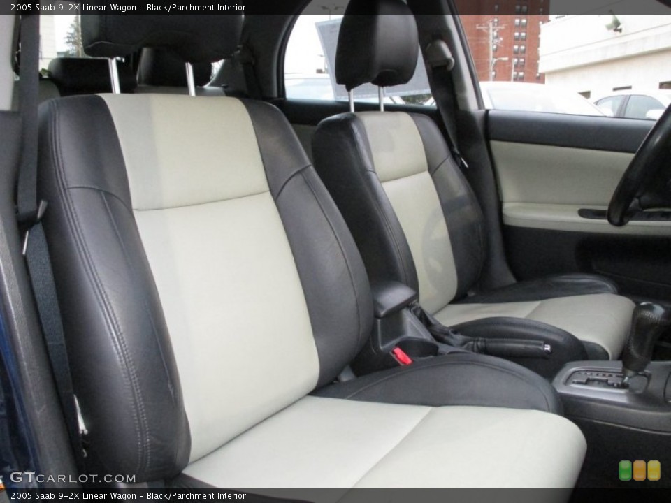 Black/Parchment 2005 Saab 9-2X Interiors