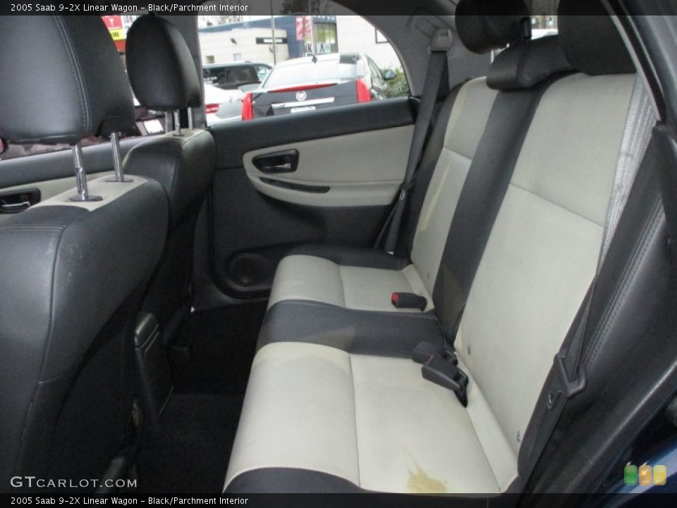 Black/Parchment Interior Rear Seat for the 2005 Saab 9-2X Linear Wagon #89921336