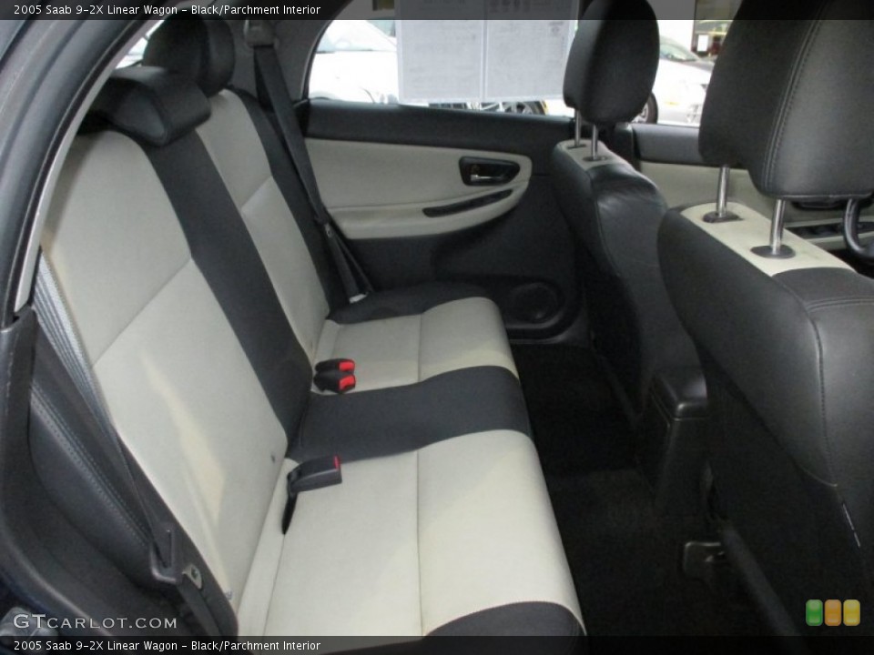 Black/Parchment Interior Rear Seat for the 2005 Saab 9-2X Linear Wagon #89921358