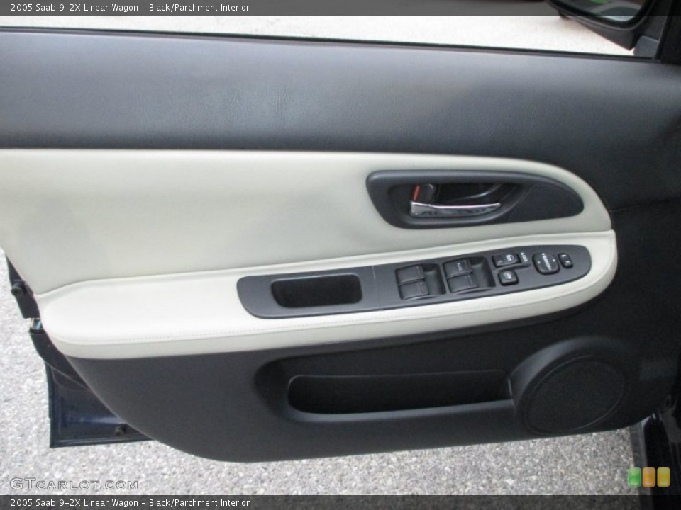 Black/Parchment Interior Door Panel for the 2005 Saab 9-2X Linear Wagon #89921403