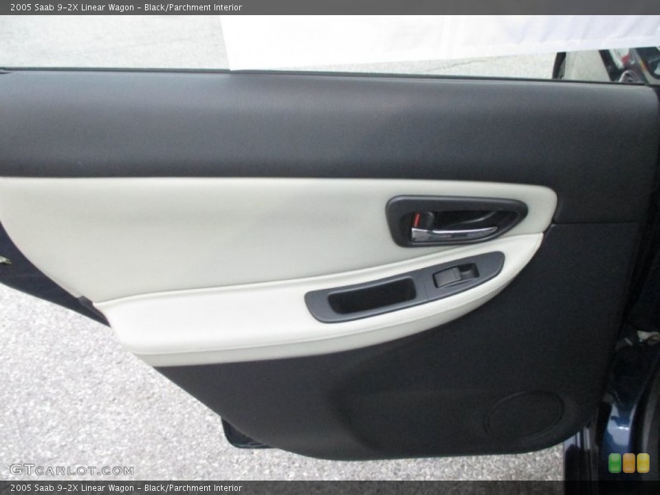 Black/Parchment Interior Door Panel for the 2005 Saab 9-2X Linear Wagon #89921430