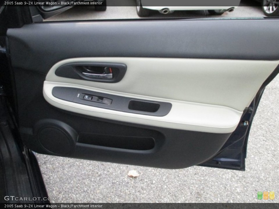 Black/Parchment Interior Door Panel for the 2005 Saab 9-2X Linear Wagon #89921454