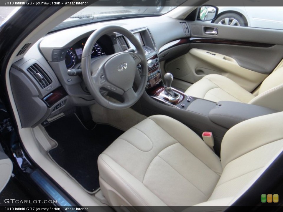 Wheat Interior Prime Interior for the 2010 Infiniti G 37 Journey Sedan #89923494