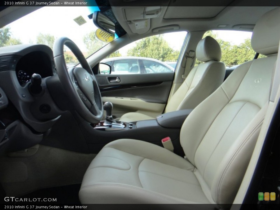 Wheat Interior Front Seat for the 2010 Infiniti G 37 Journey Sedan #89923521