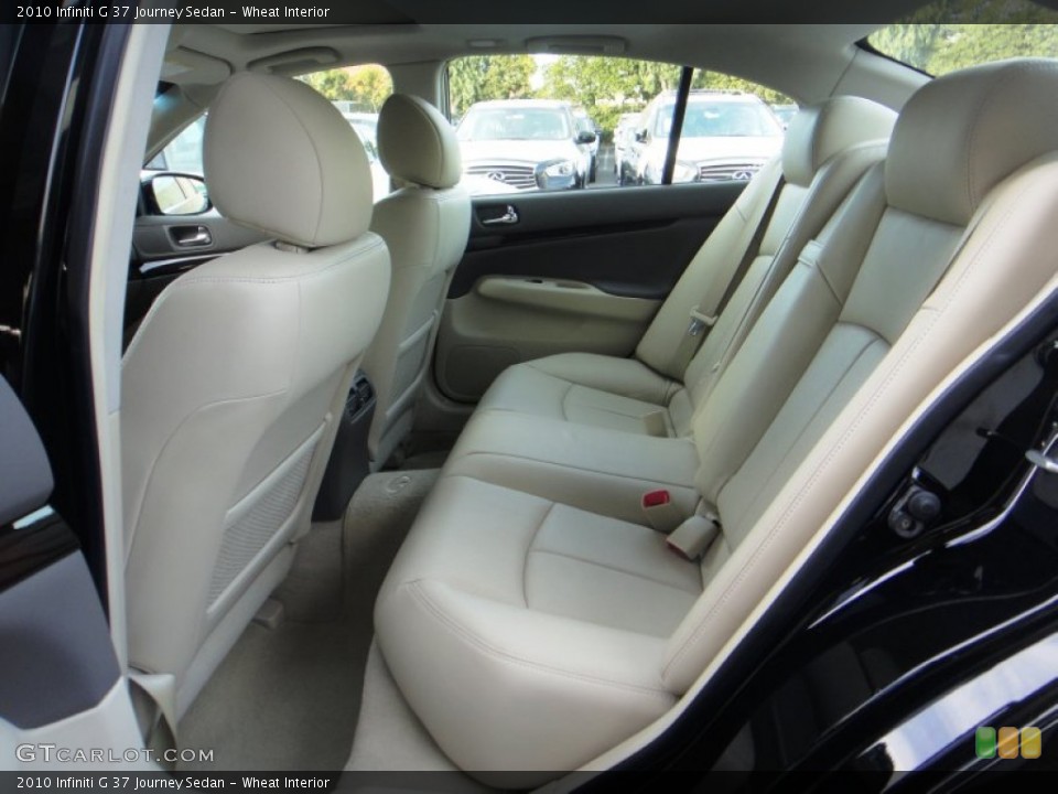 Wheat Interior Rear Seat for the 2010 Infiniti G 37 Journey Sedan #89923560