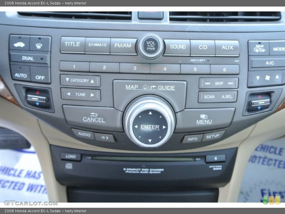 Ivory Interior Controls for the 2008 Honda Accord EX-L Sedan #89923776
