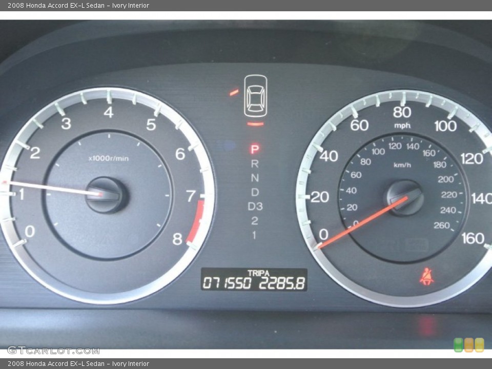 Ivory Interior Gauges for the 2008 Honda Accord EX-L Sedan #89923845