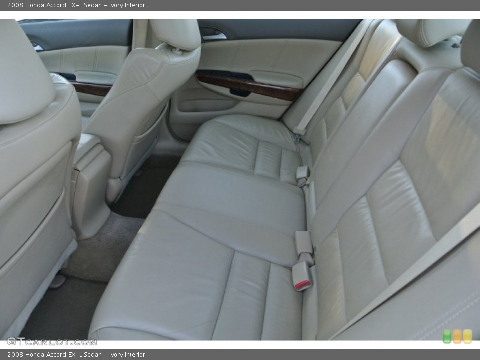 Ivory Interior Rear Seat for the 2008 Honda Accord EX-L Sedan #89923869