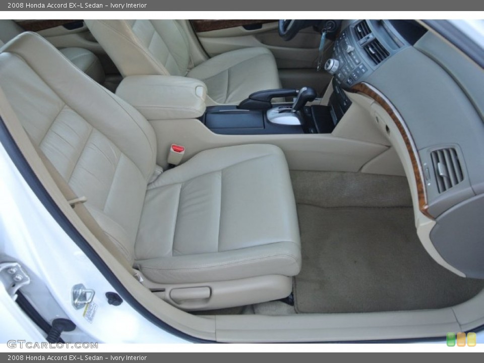 Ivory Interior Front Seat for the 2008 Honda Accord EX-L Sedan #89923917