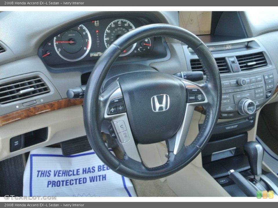 Ivory Interior Dashboard for the 2008 Honda Accord EX-L Sedan #89924066