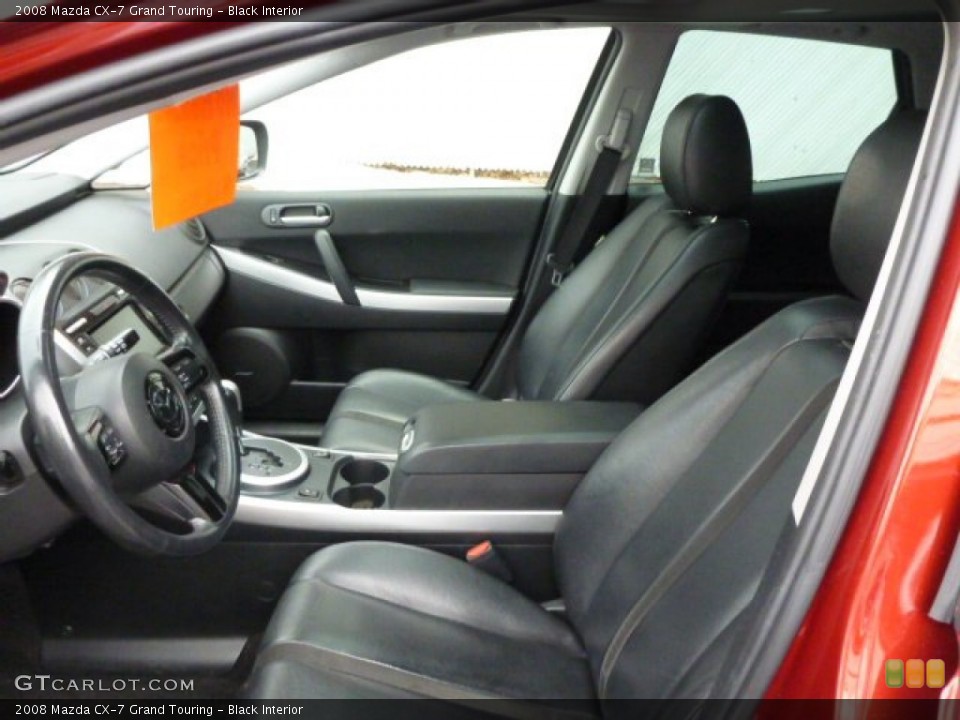 Black Interior Front Seat for the 2008 Mazda CX-7 Grand Touring #89925105