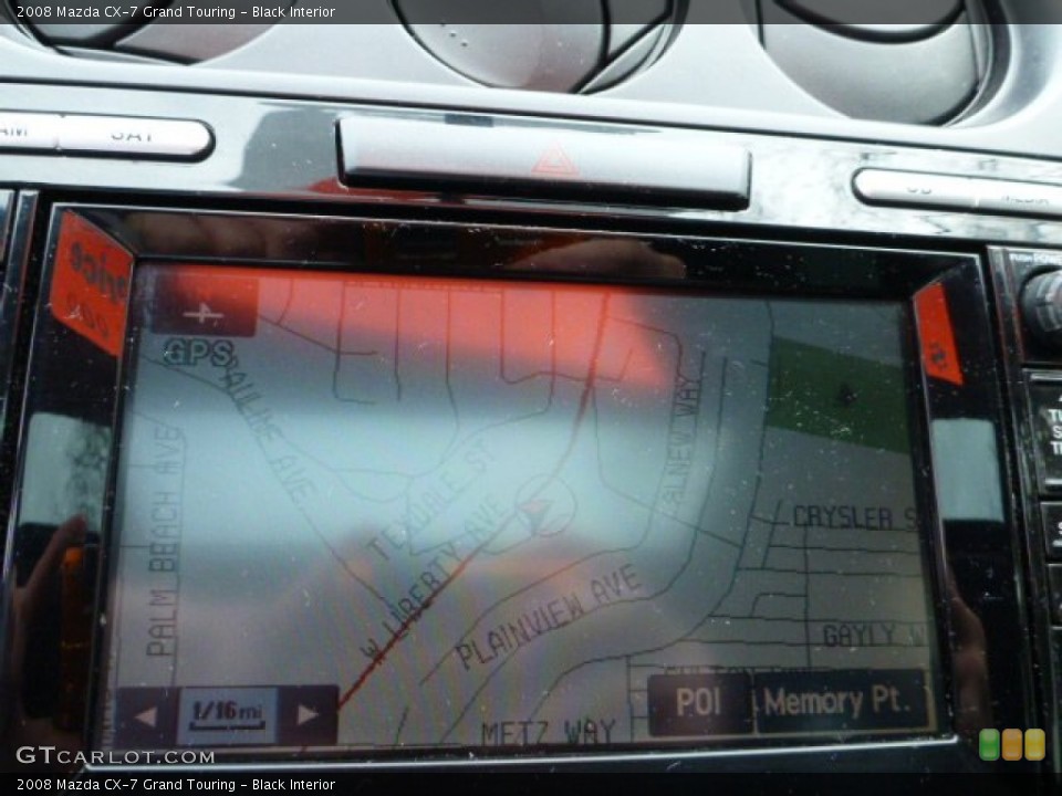 Black Interior Navigation for the 2008 Mazda CX-7 Grand Touring #89925174