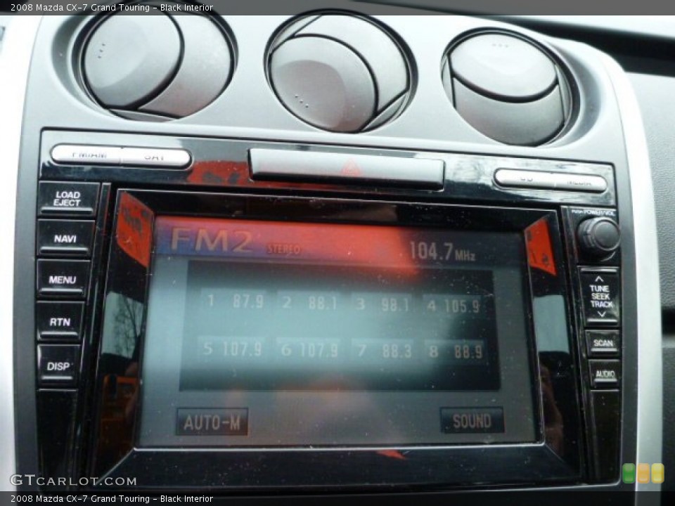 Black Interior Audio System for the 2008 Mazda CX-7 Grand Touring #89925531