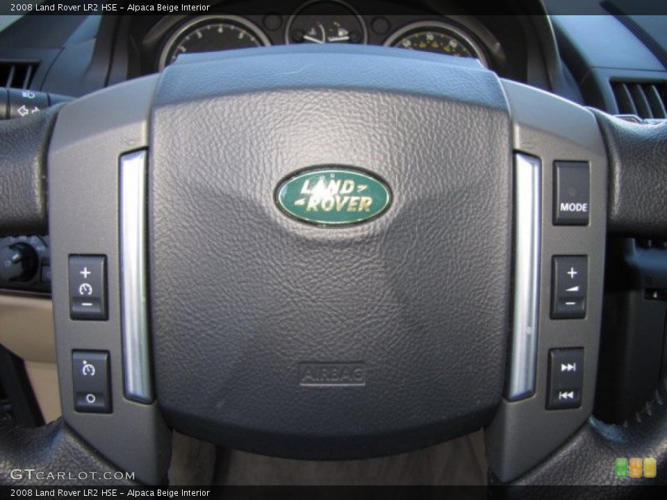Alpaca Beige Interior Steering Wheel for the 2008 Land Rover LR2 HSE #89926638