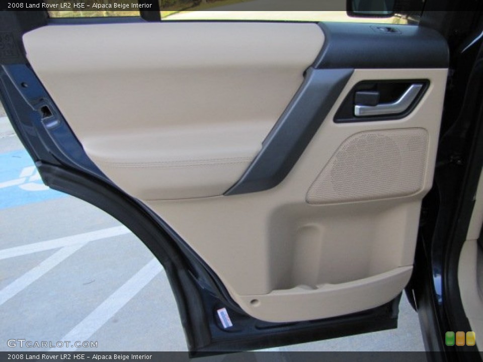Alpaca Beige Interior Door Panel for the 2008 Land Rover LR2 HSE #89927139