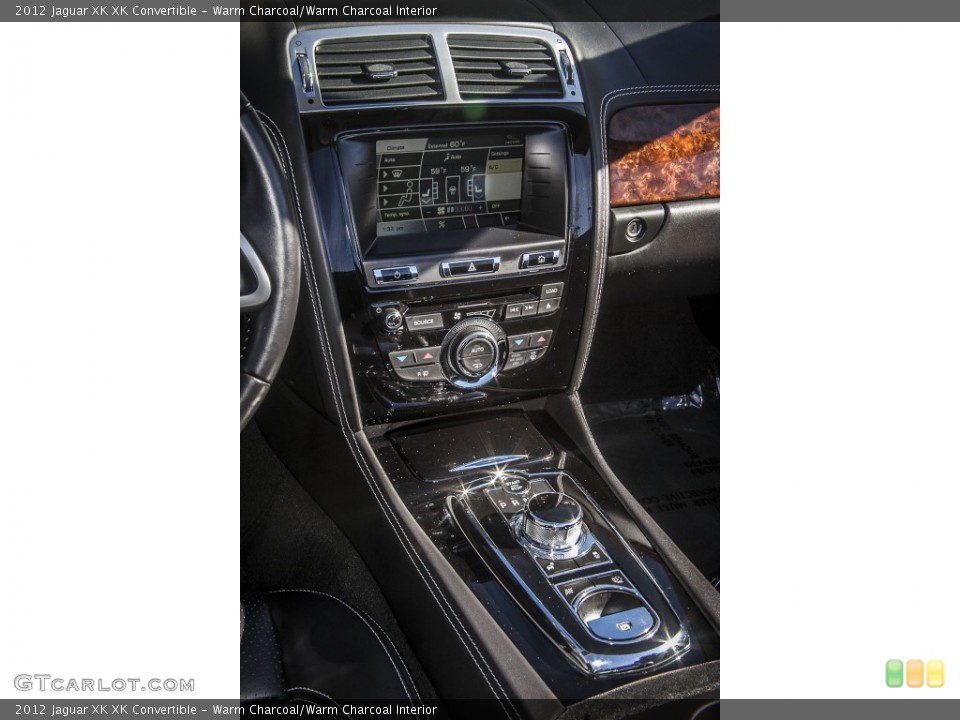 Warm Charcoal/Warm Charcoal Interior Controls for the 2012 Jaguar XK XK Convertible #89927208