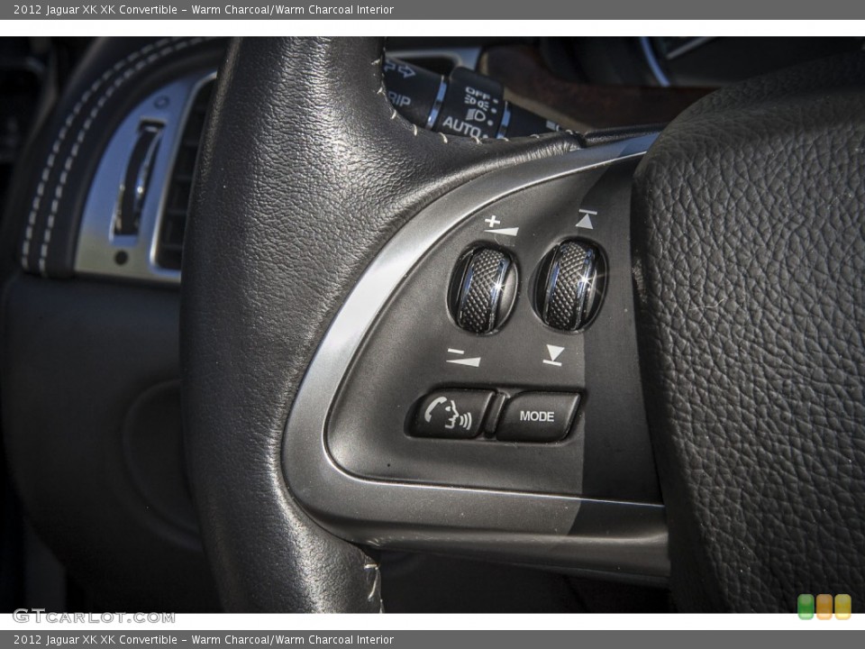 Warm Charcoal/Warm Charcoal Interior Controls for the 2012 Jaguar XK XK Convertible #89927640