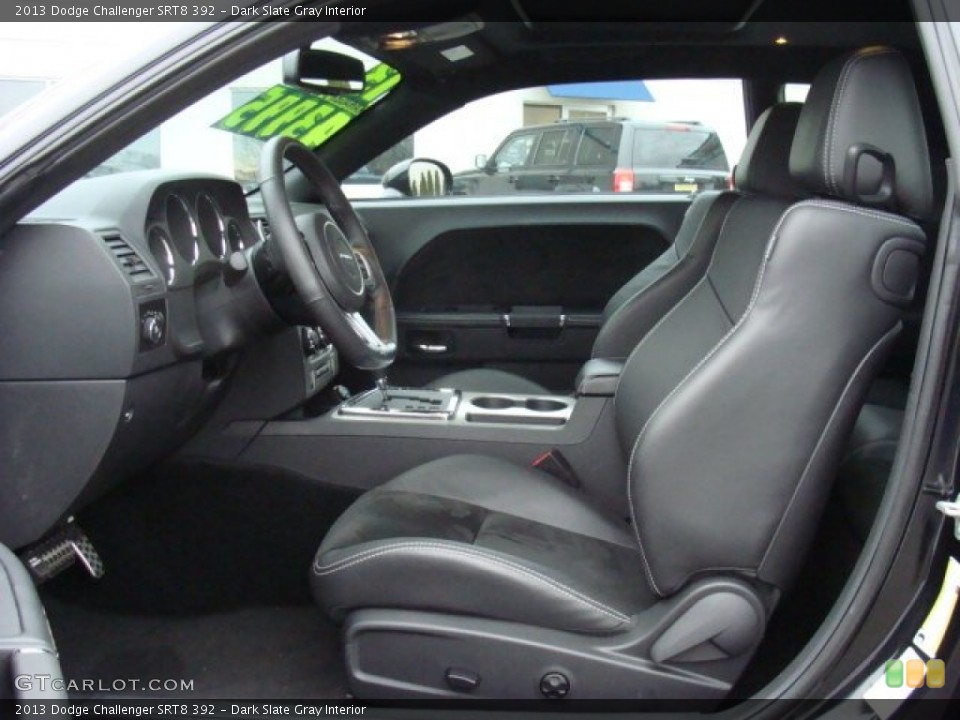 Dark Slate Gray Interior Front Seat for the 2013 Dodge Challenger SRT8 392 #89927727